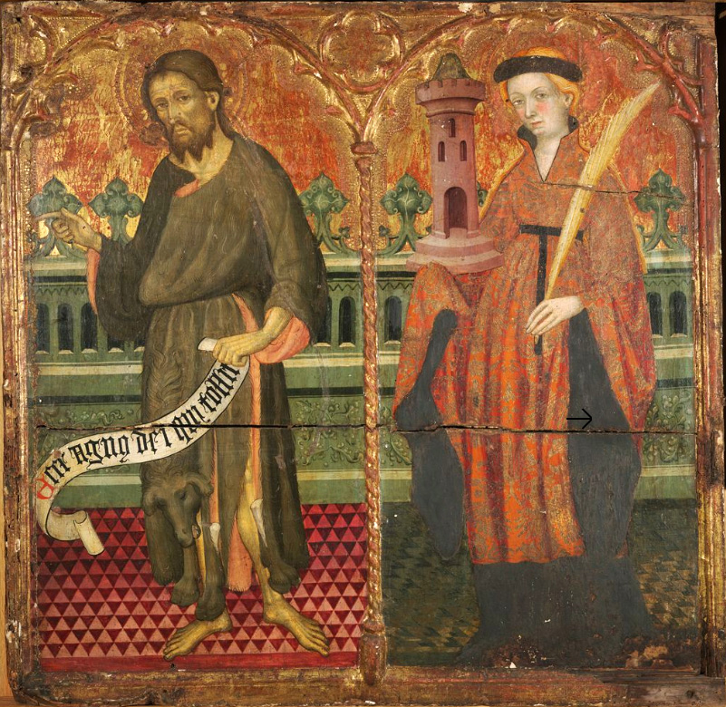 saint john the baptist and saint barbara